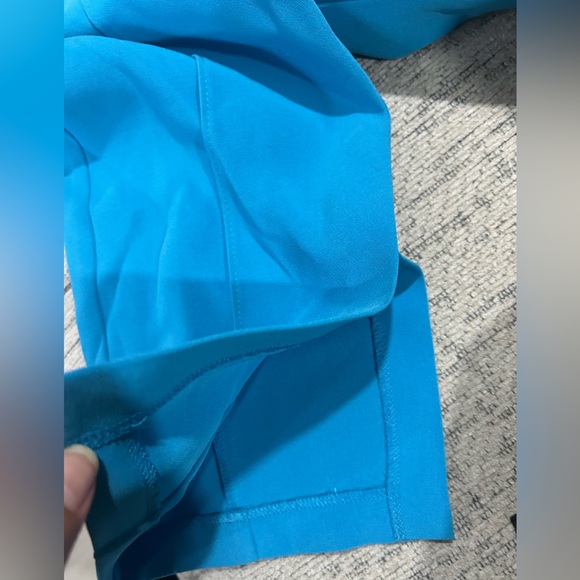 NEW Cinq a Sept pants Brianne pintuck crepe blue size 12 - Picture 8 of 12